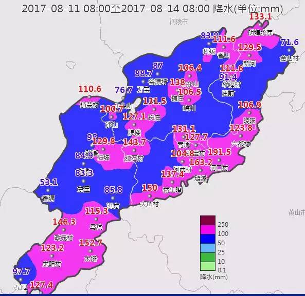 池州本月中旬降水又將顯著偏多