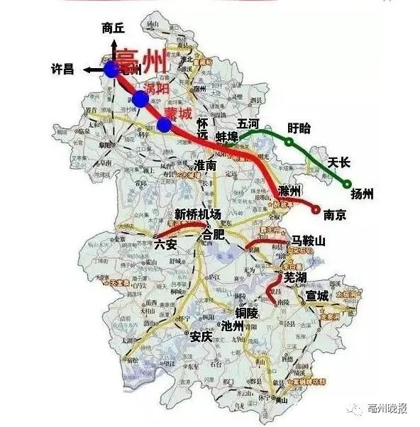 这条城际铁路有望年内动工,亳州这个地方是重要节点!