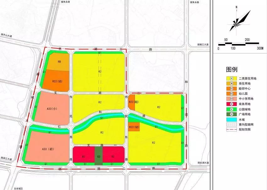 铜陵市西湖新区,开区五单元具体规划公示
